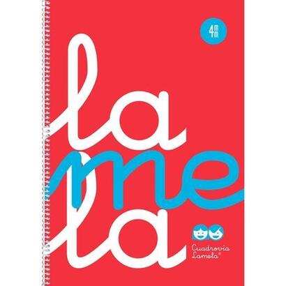 lamela-cuaderno-espiral-80h-folio-90gr-cm-cuadrovia-4mm-cubierta-pp-fluor-rojo