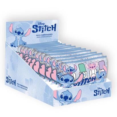 pack-de-12-unidades-set-4-subrayadores-stitch-disney-surtido