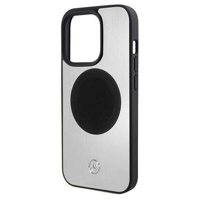 mercedes-mehmp15l23acms-iphone-15-pro-61-silver-hardcase-leather-aluminum-magsafe