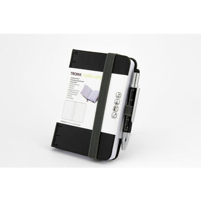 troika-npp25bk-cuaderno-y-block-a7-128-hojas-negro