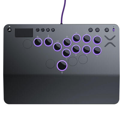 pdp-victrix-pro-ko-leverless-fight-stick-gris-usb-panel-de-mandos-tipo-maquina-recreativa-pc-playstation-4-playstation-5