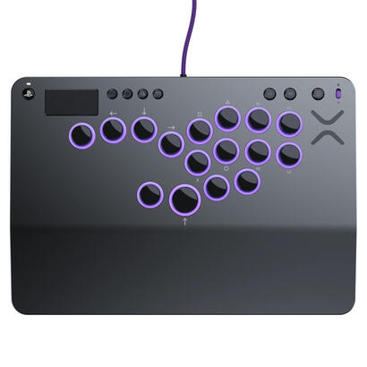 pdp-victrix-pro-ko-leverless-fight-stick-gris-usb-panel-de-mandos-tipo-maquina-recreativa-pc-playstation-4-playstation-5