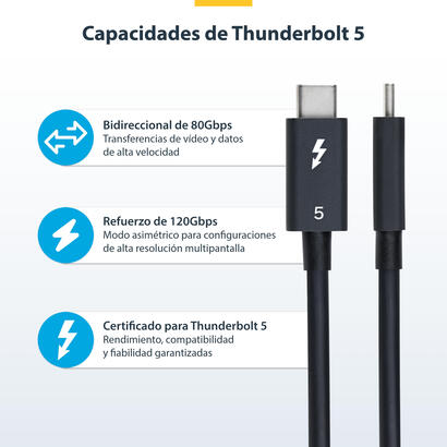 startechcom-tblt5mm80cm240w-cable-thunderbolt-08-m-80-gbits-negro