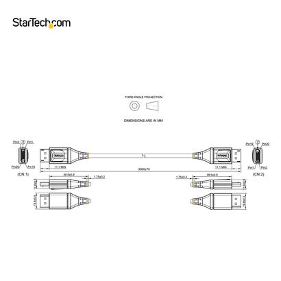 startech-cable-displayport-14-certificado-8k-60hz-hdr10-ultra-hd-4k-120hz-3m