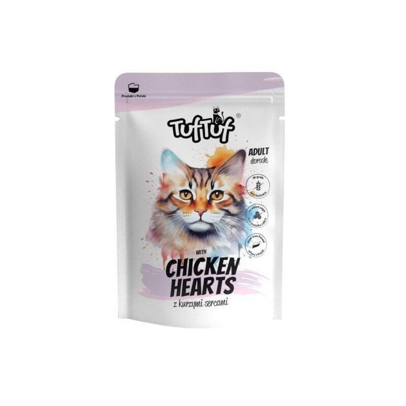 tuf-tuf-with-chicken-hearts-comida-humeda-para-gatos-300g