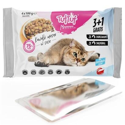 tuf-tuf-2x-with-chicken-2x-with-liver-comida-humeda-para-gatos-4x100g