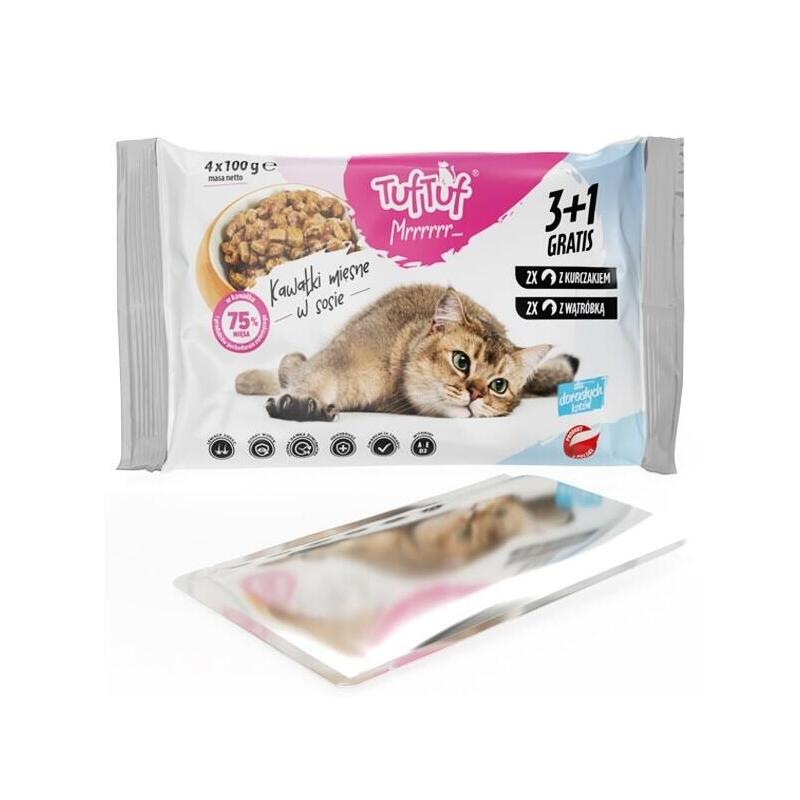tuf-tuf-2x-with-chicken-2x-with-liver-comida-humeda-para-gatos-4x100g