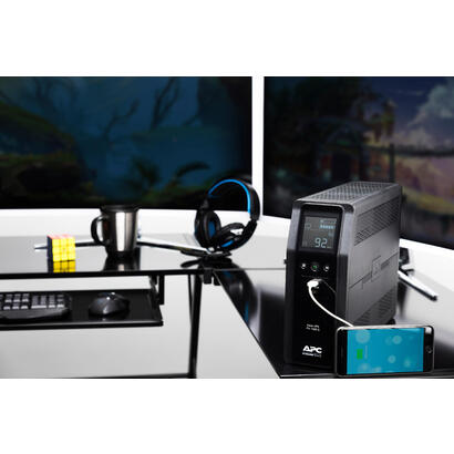 sai-apc-br1200si-back-ups-pro-br-1200va-sinewave-8xiec-avr-pantalla-lcd-1xusb-a-1xusb-c-formato-torr