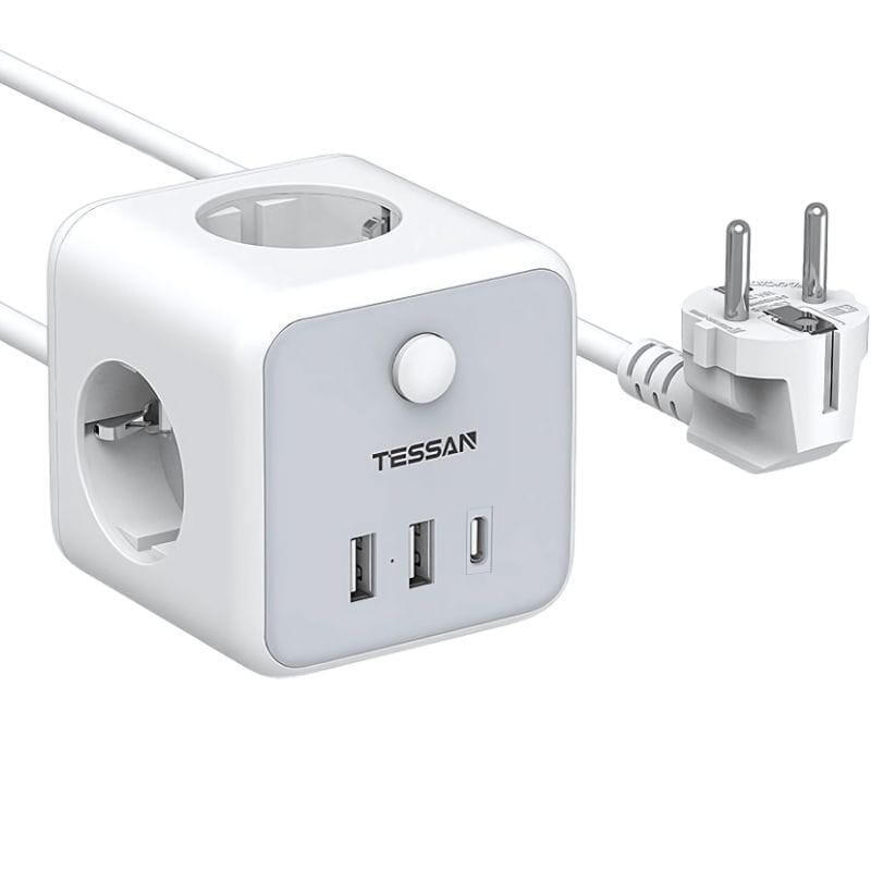 tessan-ts-301-c-gr-regleta-3-tomas-ca-3-usb-a-cable-2m