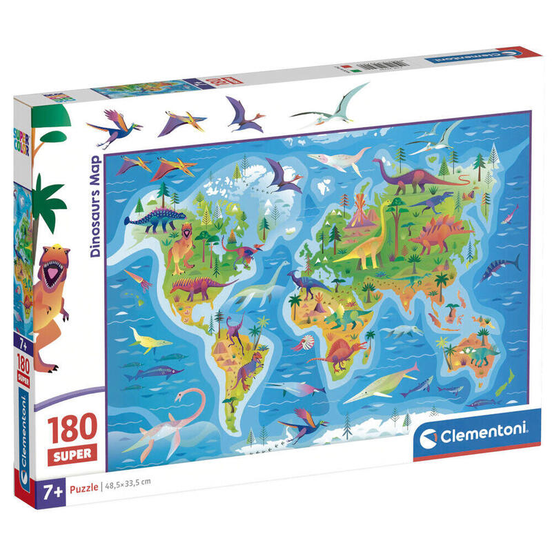 puzzle-super-mapa-dinosaurios-180pzs