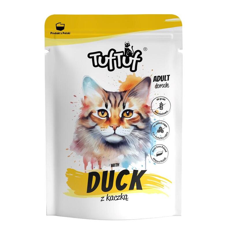 tuf-tuf-with-duck-comida-humeda-para-gatos-300g