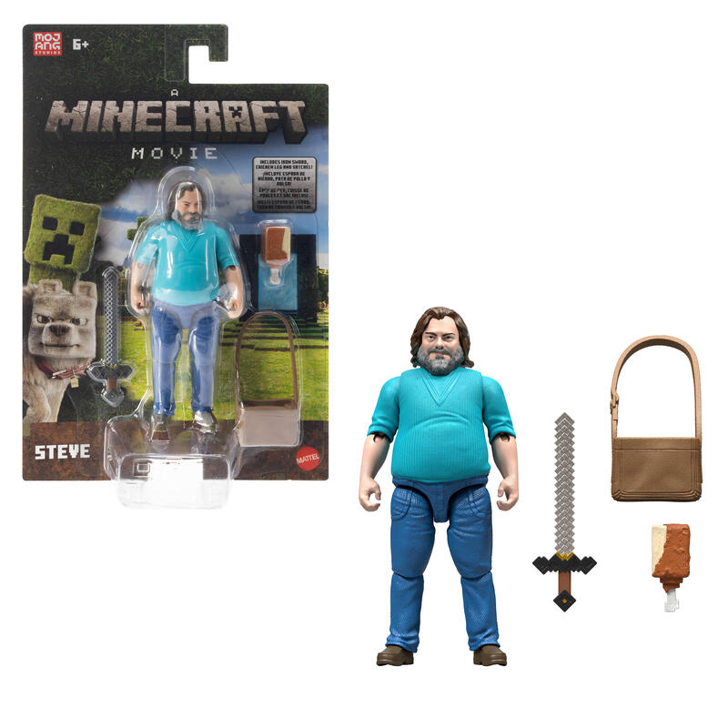 mattel-minecraft-movie-steve-actionfigur-und-zubehor-spielset-mit-10-cm-figur-jfr57