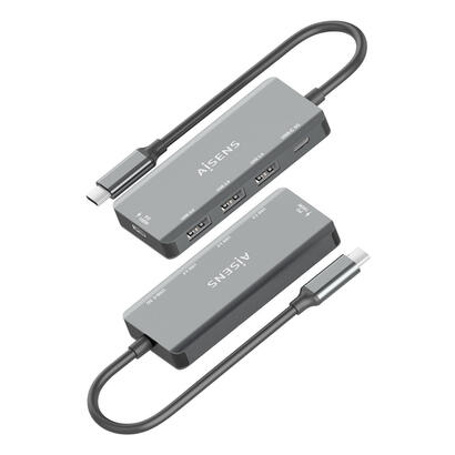hub-usb-tipo-c-aisens-a109-0945-3xusb-1xusb-tipo-c-1xusb-tipo-c-pd-gris