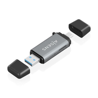 aisens-lector-de-tarjetas-sd-micro-sd-mmc-rs-mmc-mmc-micro-usb-a-y-usb-c-gris
