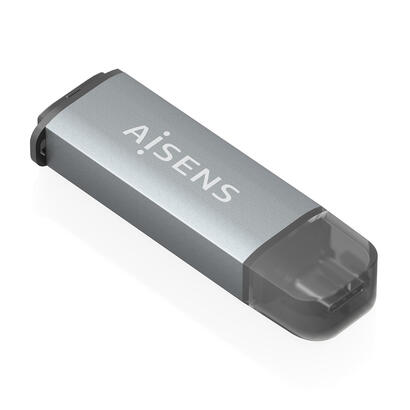 aisens-lector-de-tarjetas-sd-micro-sd-mmc-rs-mmc-mmc-micro-usb-c-gris