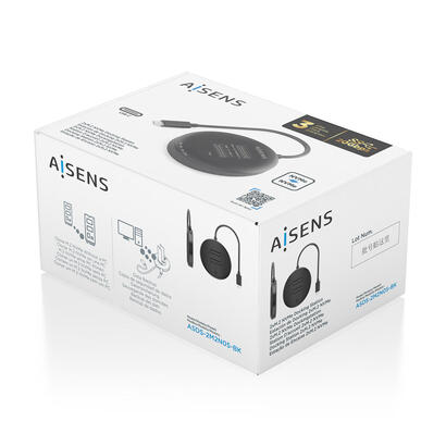 aisens-estacion-de-docking-de-doble-bahia-nvme-a-usb-32-gen2x2-clone-negro