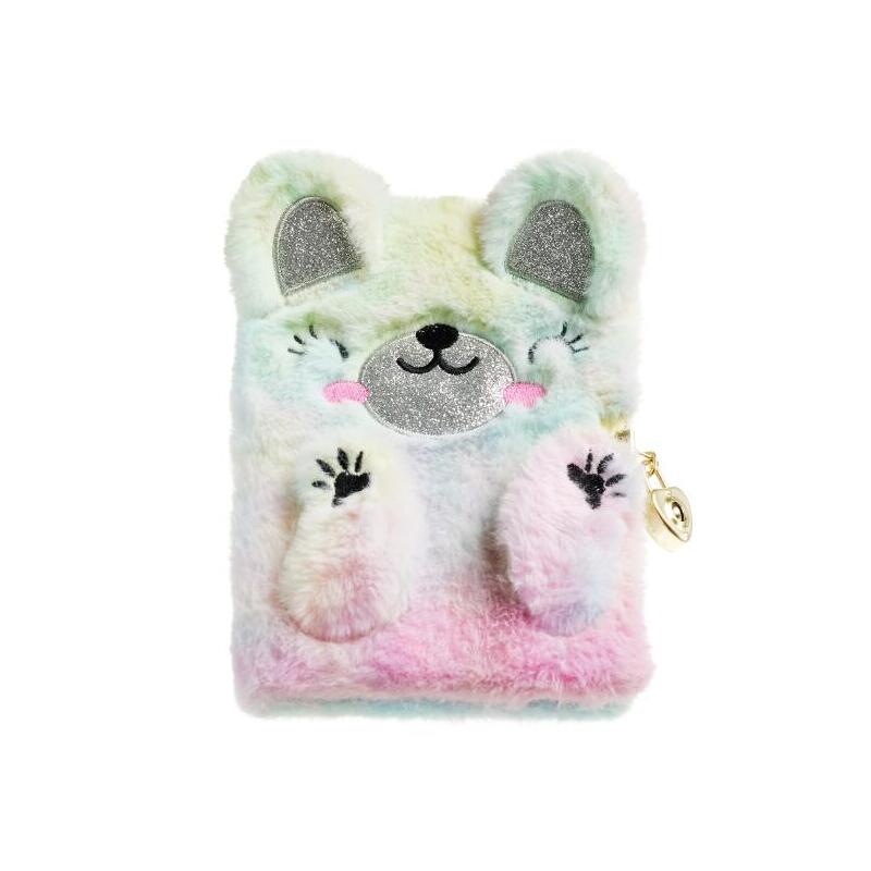 miquel-rius-back2fun-diario-secreto-peluche-oso-arcoiris-80-hojas-rayadas-de-papel-80gr-cierre-con-llave
