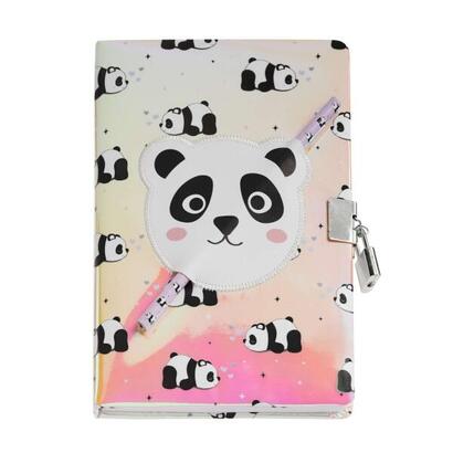 miquel-rius-back2fun-diario-secreto-holografico-panda-cierre-con-candado-lapiz-incluido