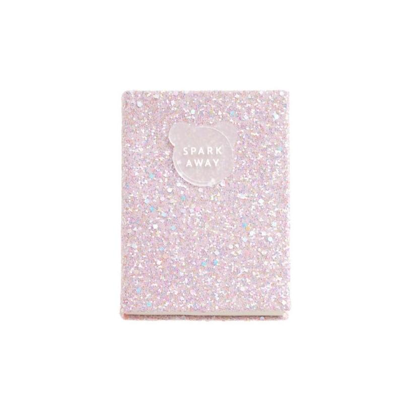 miquel-rius-back2fun-cuaderno-encolado-con-cubierta-de-purpurina-rosa-y-patch-de-silicona-96-hojas-lisas-de-papel-100