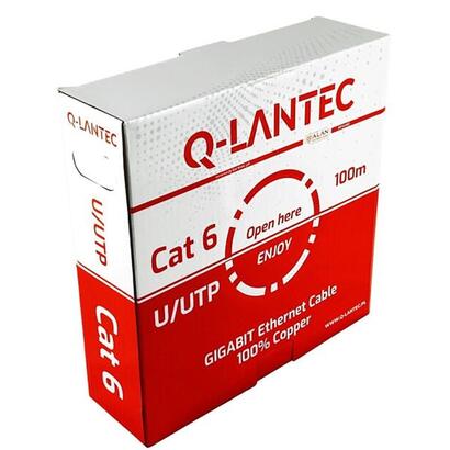 q-lantec-kabel-uutp-kat6-sieciowy-skretka-pvc-eca-4pr-1gbs-10gbs-do-55m-szary-100m-kiu6pvc100q