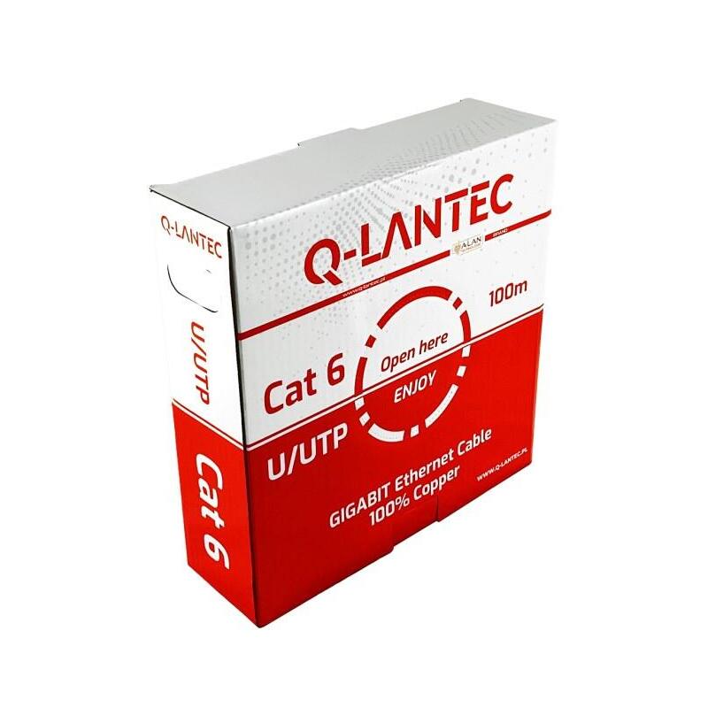 q-lantec-kabel-uutp-kat6-sieciowy-skretka-pvc-eca-4pr-1gbs-10gbs-do-55m-szary-100m-kiu6pvc100q