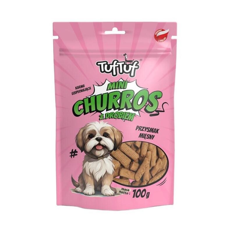 tuf-tuf-mini-churros-z-drobiem-para-perro-100g