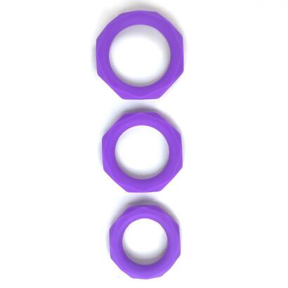 set-de-3-anillos-para-el-pene-silicona-purpura
