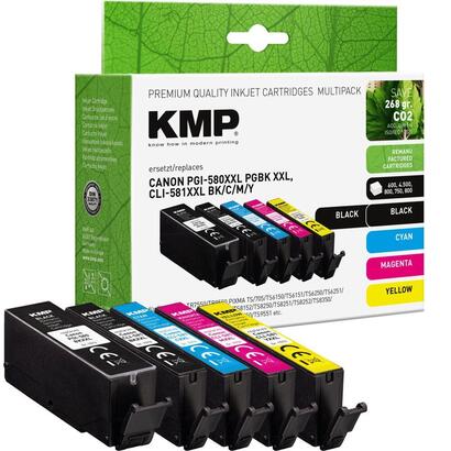 kmp-cartucho-canon-pgi-580xxl-cli-581xxl-multip-bkcmy-remanufactured