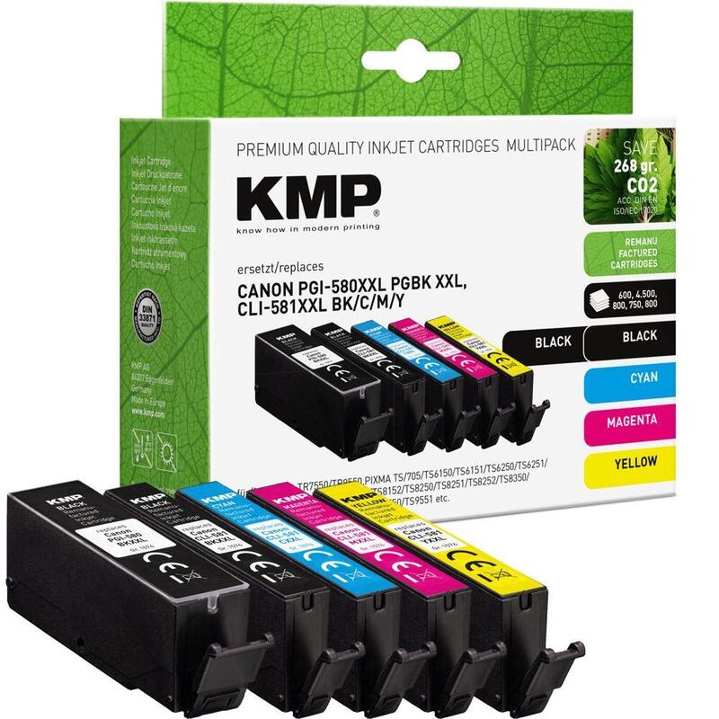 kmp-cartucho-canon-pgi-580xxl-cli-581xxl-multip-bkcmy-remanufactured