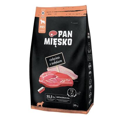 pan-miesko-veal-with-turkey-xs-alimento-seco-para-perros-20kg