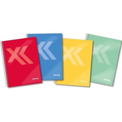 pack-de-4-unidades-imprex-cuaderno-espiral-tapa-forrada-folio-80h-90gr-4x4-colores-surtidos