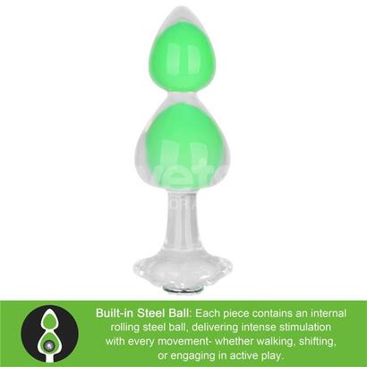 gemoria-plug-anal-silicona-bola-interna-acero-brilla-en-la-oscuridad
