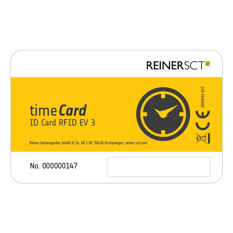 reiner-sct-timecard-premium-card-mifare-desfire-ev3-etiqueta-rfid-negro-blanco-amarillo-50-piezas