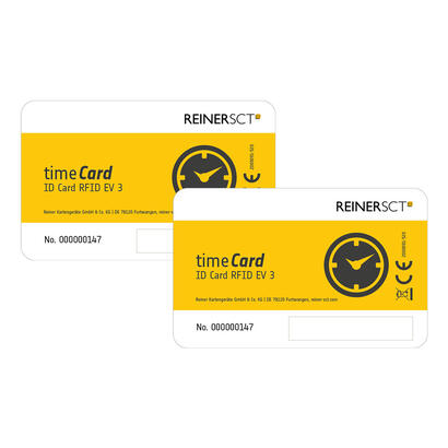 reiner-sct-timecard-premium-card-mifare-desfire-ev3-etiqueta-rfid-negro-blanco-amarillo-50-piezas