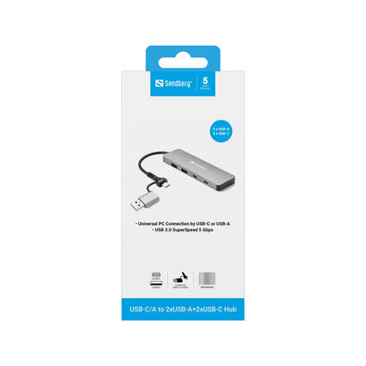 sandberg-usb-ca-to-2xusb-a2xusb-c-hub