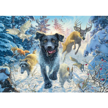 schmidt-spiele-mark-fredrickson-amor-de-perro-labrador-negro-en-la-nieve-puzzle-1000-piezas-58558