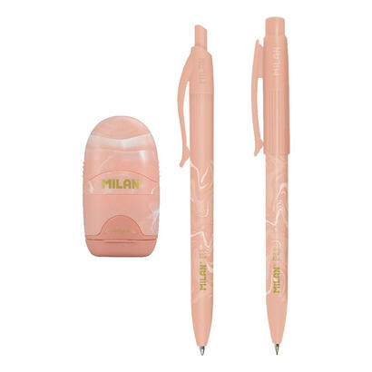 milan-caja-regalo-serie-lava-con-boligrafo-p1-portaminas-pl1-05-y-afilaborra-capsule-rosa