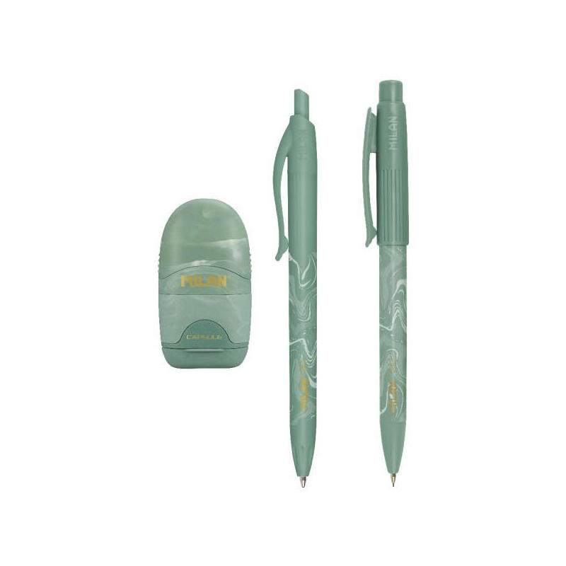 milan-caja-regalo-serie-lava-con-boligrafo-p1-portaminas-pl1-05-y-afilaborra-capsule-verde