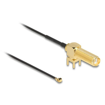 delock-antenna-cable-sma-90-pcb-jack-bulkhead-cable-coaxial-015-m-i-pex-mhf1-negro-oro