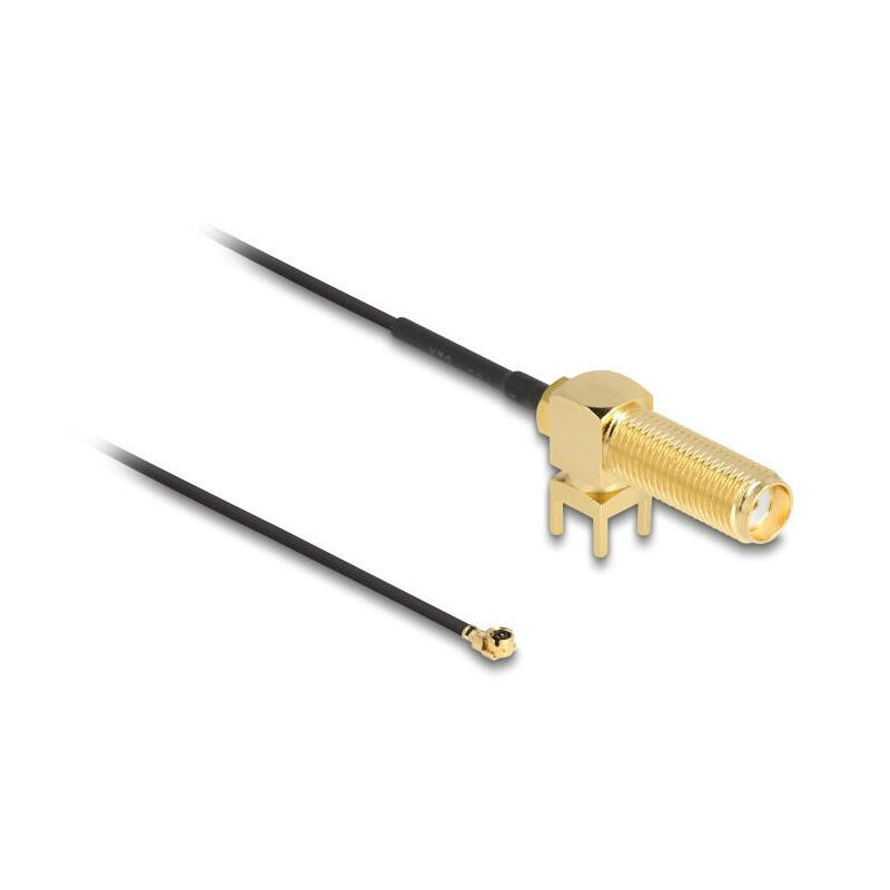 delock-antenna-cable-sma-90-pcb-jack-bulkhead-cable-coaxial-015-m-i-pex-mhf1-negro-oro