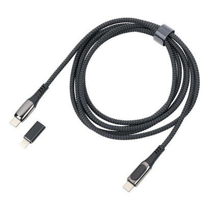 cable-troika-cbl20bk-usb-2-m-usb-c-usb-clightning-negro