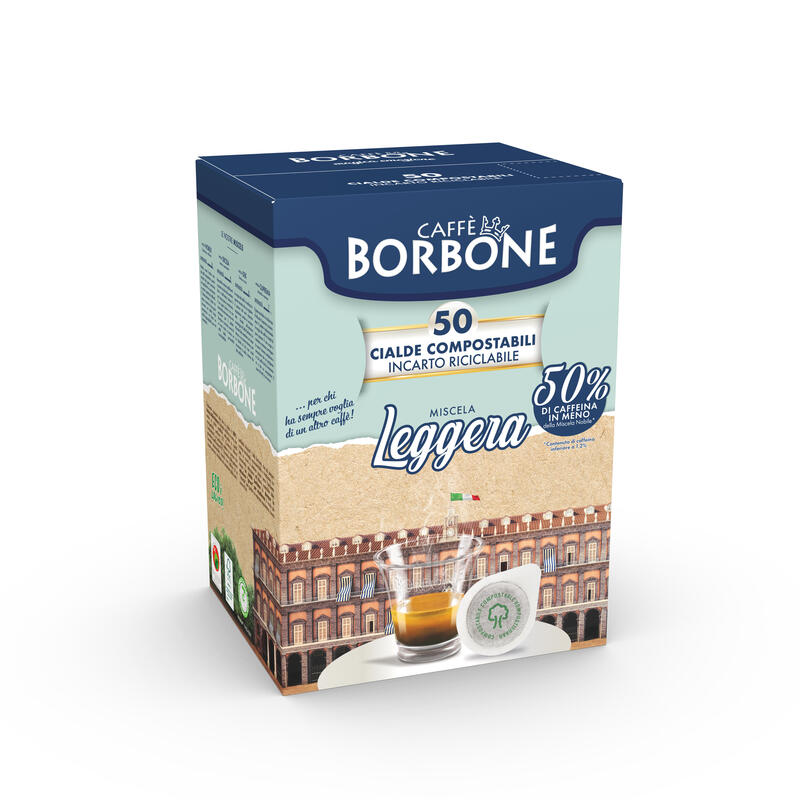 caffe-borbone-leggera-44mm-ese-pads-50-piezas-a-75-gramm