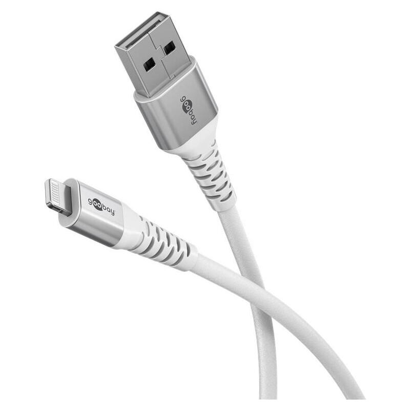 goobay-lightning-usb-a-supersoft-textile-cable-with-metal-plugs-1-m-white