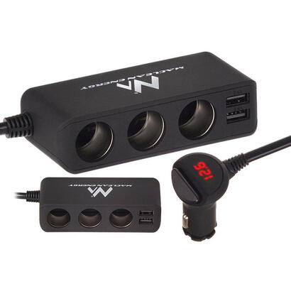 maclean-mce117-cargador-de-dispositivo-movil-smartphone-tableta-negro-encendedor-de-cigarrillos-auto