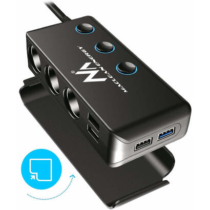 maclean-mce218-cargador-de-dispositivo-movil-smartphone-tableta-negro-encendedor-de-cigarrillos-carga-rapida-auto