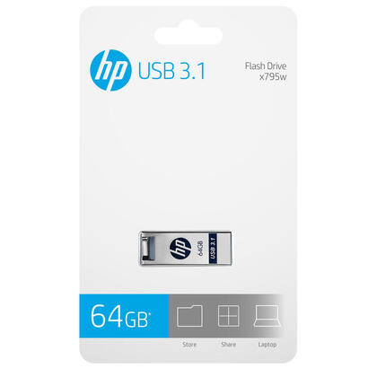 pendrive-hp-usb-30-hp-64gb-x795w-metal
