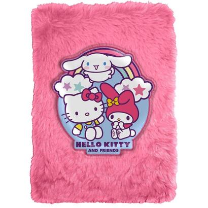 pack-de-6-unidades-cuaderno-peluche-a5-hello-kitty-and-friends