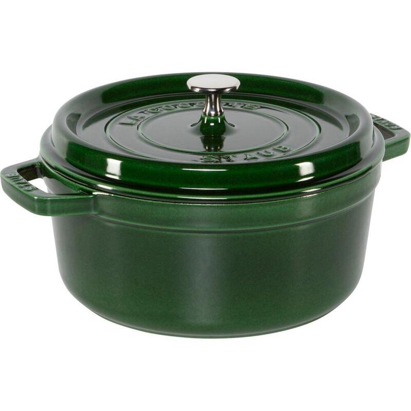 staub-la-cocotte-24cm-rund-basilikum-grun-gusseisen