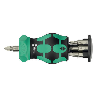 wera-force-shape-compact-stubby-magazine-ra-4-bit-set-blackgreen-6-partes-14-con-funcion-de-trinquete-05008893001