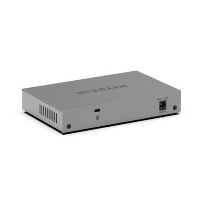 netgear-gs105epp-no-administrado-gigabit-ethernet-101001000-energia-sobre-ethernet-poe-montaje-en-paredescritorio-gris